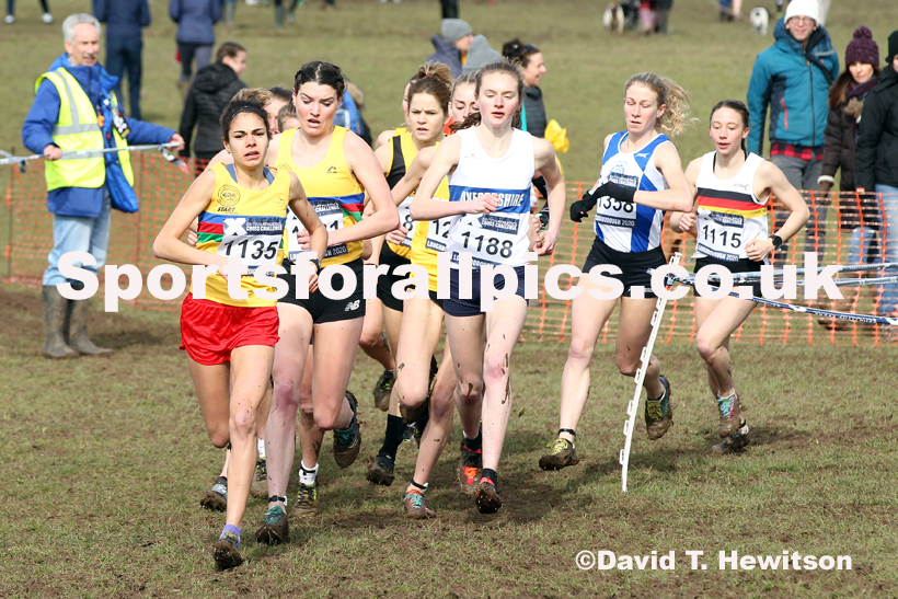 Senior women, 2020 British Athletics Inter Counties Cross Country Champs., Prestwold Hall, Loughborough. Photo: David T. Hewitson/Sports for All Pics